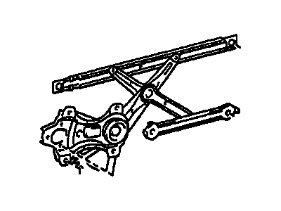 GM 88969903 Front Side Door Window Regulator