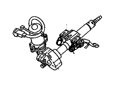 Pontiac Vibe Steering Column - 19183790