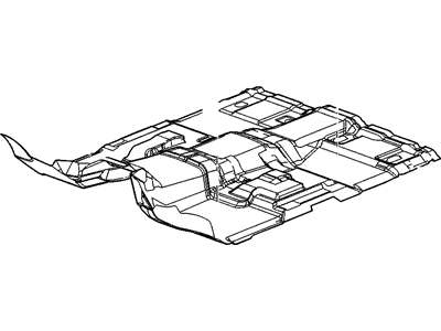 GM 25850474 Carpet Assembly, Floor Panel *Titanium