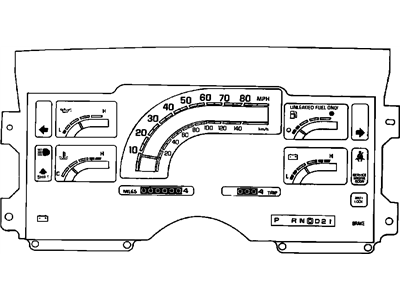 1990 GMC Safari Speedometer - 25088469