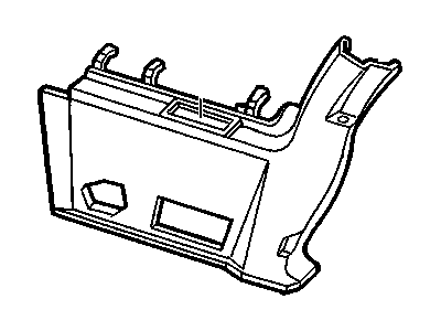 GM 10240729 Trim Assembly, Body Lock Pillar (W/ Body Side Front Lower*Gray