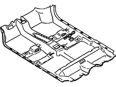 GM 15272773 Carpet Assembly, Floor Panel *Blue