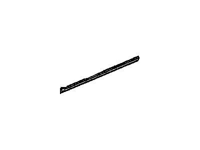 GM 22664145 Molding Assembly, Front Side Door Center *Black