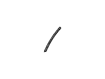 GM 20481589 Molding, Scalp Front Door Window Frame Rear *Black