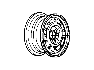 GMC Typhoon Spare Wheel - 9591714