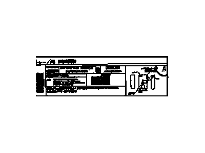 GM 12598238 Label, Vehicle Emission Control Information