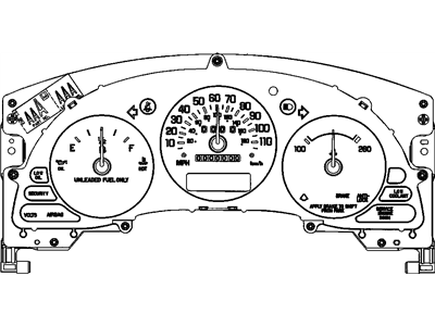 1994 Chevrolet S10 Instrument Cluster - 16144895