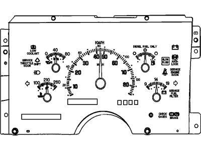 Chevrolet C1500 Instrument Cluster - 16193665