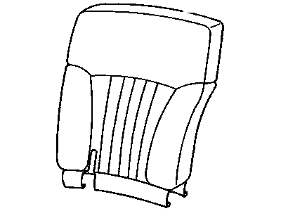 GM 12478974 Cover,Rear Seat Back Cushion *Graphite