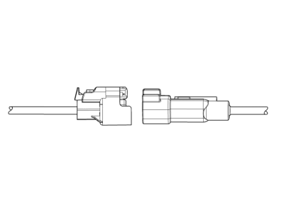 2020 Cadillac XT4 Forward Light Harness Connector - 13576551