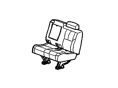 GM 15927529 Seat Assembly, Rear *Ebony