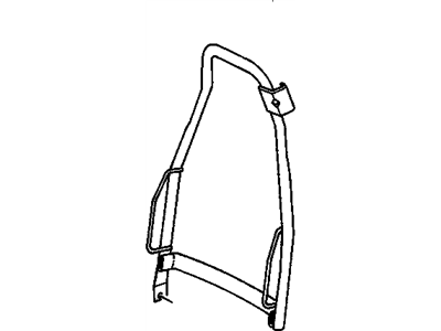 GM 16711266 FRAME, Front Seat Back