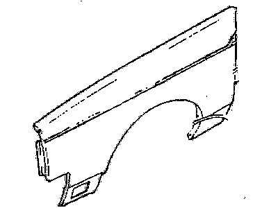 GM 22504405 Molding, Front Fender Lh