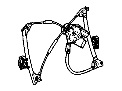 GM 22895756 Front Passenger Side Power Window Regulator And Motor Assembly (Rh)