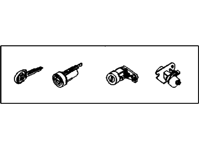 Chevrolet Aveo Ignition Lock Cylinder - 96585594