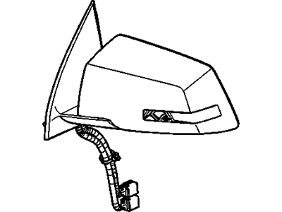 GM 25894448 Mirror Assembly, Outside Rear View *Service Primer