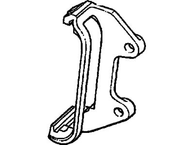 GM 10132829 Plate, Front Brake Caliper Anchor,L.H.