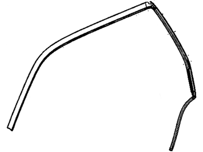 GM 20816088 Weatherstrip Assembly, Front & Rear Side Door Upper Auxiliary