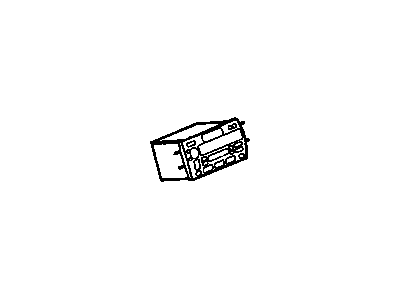 GM 9380806 Radio Assembly, Amplitude Modulation/Frequency Modulation Stereo & Clock & Tape Player & C