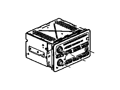 GM 15850275 Radio Assembly, Amplitude Modulation/Frequency Modulation Stereo & Clock & Audio Disc