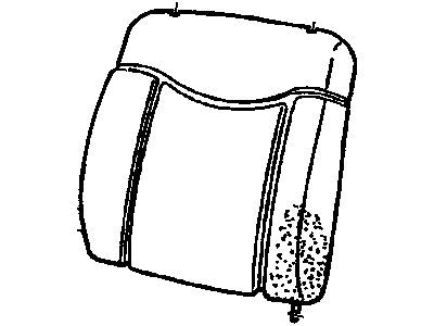 GM 12548871 PAD, Seat Back Cushion