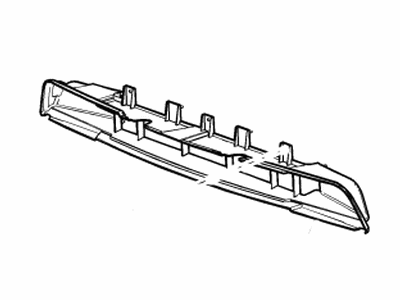 GM 84394072 Baffle, Front Bpr Shutter Lwr