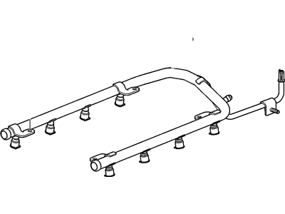 2006 Buick Lucerne Fuel Rail - 12597870