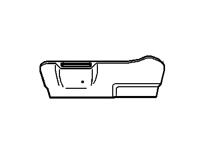 GM 16773172 Panel, Finish Passenger Seat Bottom Side Outer