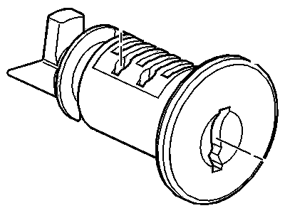 GM 25756081 Cylinder,Instrument Panel Compartment Door Lock (Uncoded)