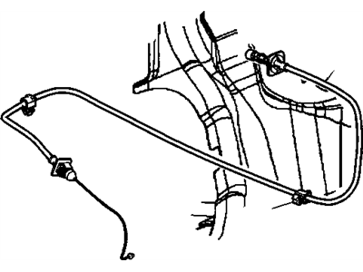 2003 GMC Savana Throttle Cable - 15130491