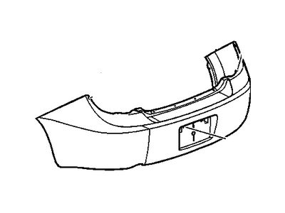 GM 12336076 Rear Bumper Cover