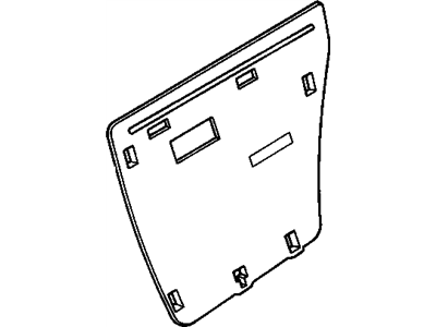 GM 25640385 DEFLECTOR, Door Inner Panel