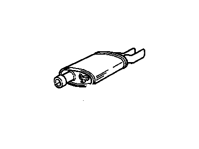 GM 10104423 Exhaust Muffler & Tailpipe Assembly