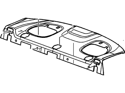 GM 22662673 Trim Assembly, Rear Window Panel (P90 &Laboratory &T43) *Pewter R