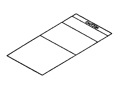 GM 94848569 Label,Jacking & Stowage Caution