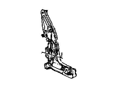 GM 20456869 Lock Assembly, Driver Seat Back *C, 1