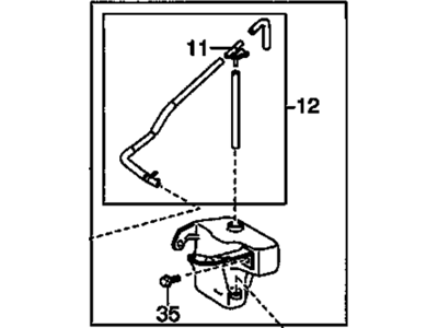 GM 19204404 Reservoir,Coolant Recovery