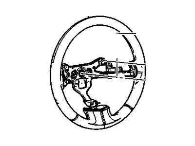 GM 20988563 Steering Wheel Assembly *Ebony