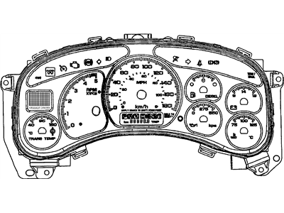 2001 Chevrolet Suburban Speedometer - 15055361