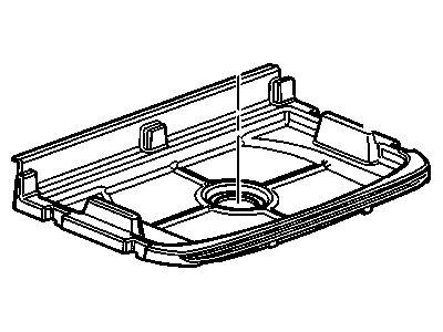 GM 15281205 Tray, Rear Compartment Floor Stowage Compartment *Ebony