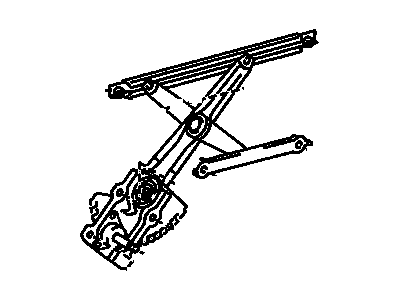 GM 19184251 Front Side Door Window Regulator