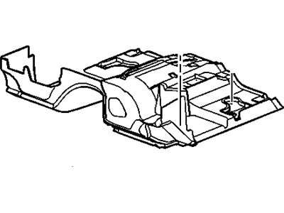 GM 25789425 Carpet Assembly, Rear Floor Panel *Cashmere