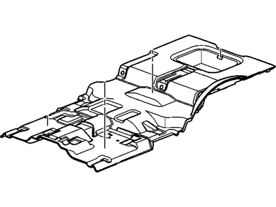 GM 10385918 Carpet Assembly, Rear Floor Panel *Pewter R