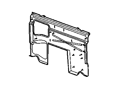 GM 89025782 Panel Asm,Front Seat Back Body