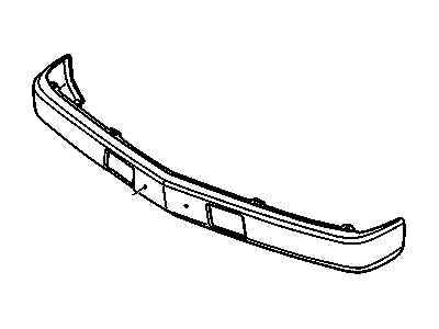 GM 15698103 Bar, Front Bumper Imp*Black* *Black