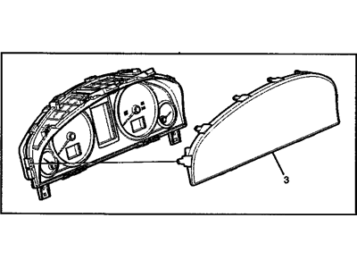 GM 92216914 Instrument Panel Gage CLUSTER