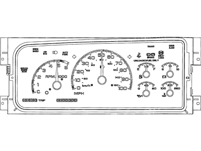 GM 16217745 CLUSTER