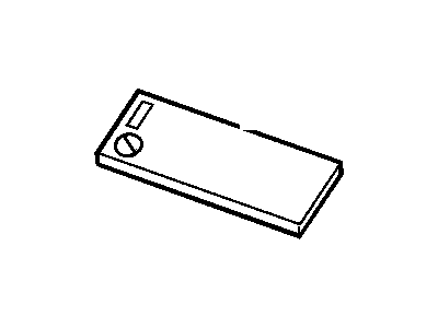 GM 15766601 Label, Inflator Restraint System Cau (English/Arabic Pressure Apply)