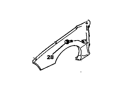 GM 10404899 Fender Assembly, Front