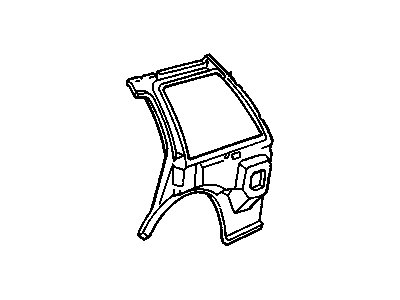 GM 15642534 Reinforcement Assembly, Rear Body Opening Striker